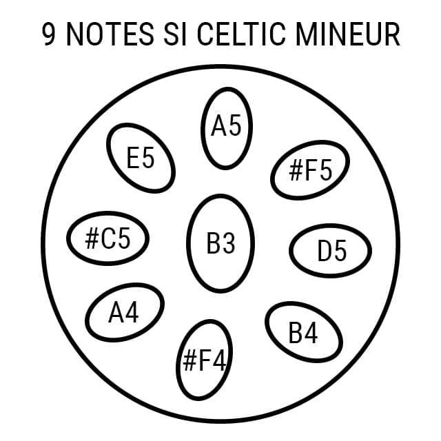 Handpan 9 notes Celtic Mineur Élégia