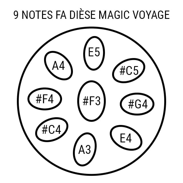Handpan 9 notes Magic Voyage Ondine