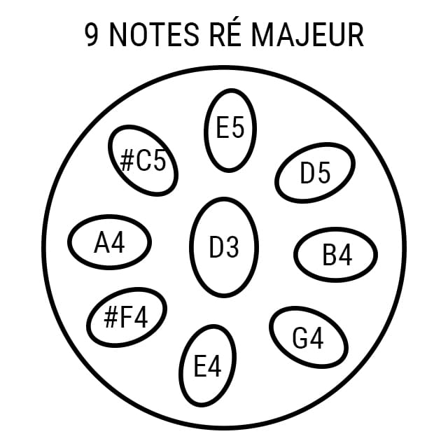 Handpan 9 notes Ré Majeur Spirit