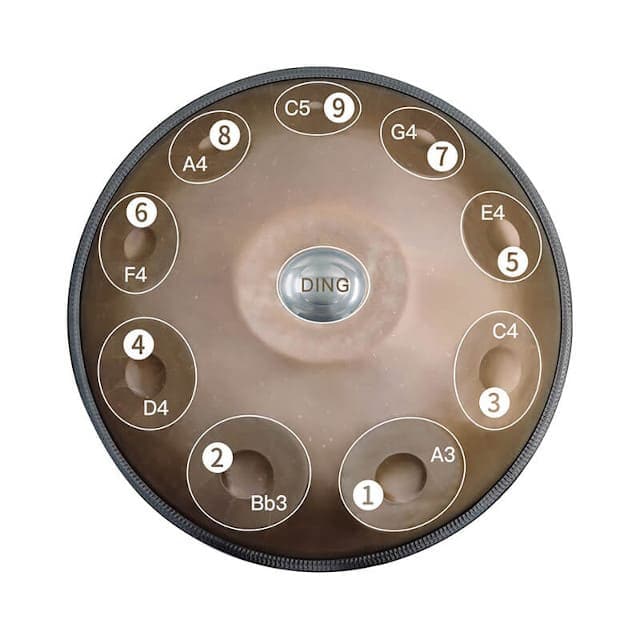 Handpan 10 notes 440 Hz Omara