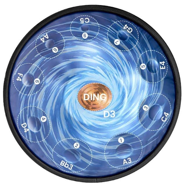 Handpan 10 notes Percussion Orélya