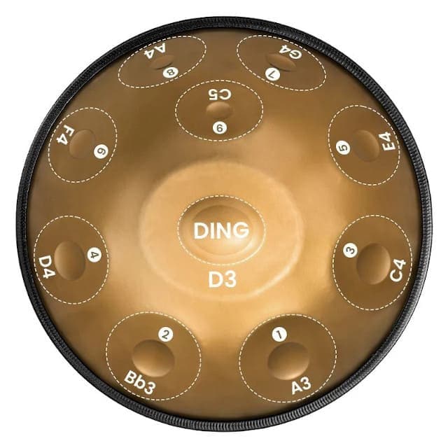 Handpan 10 notes Yoga Elyndra