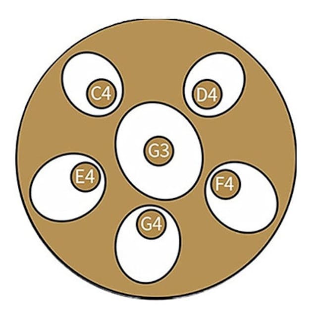 Handpan 6 notes Ayona