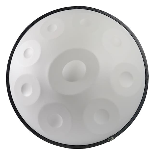 Handpan 9 notes Blanc Erya Lisse / 440 Hertz