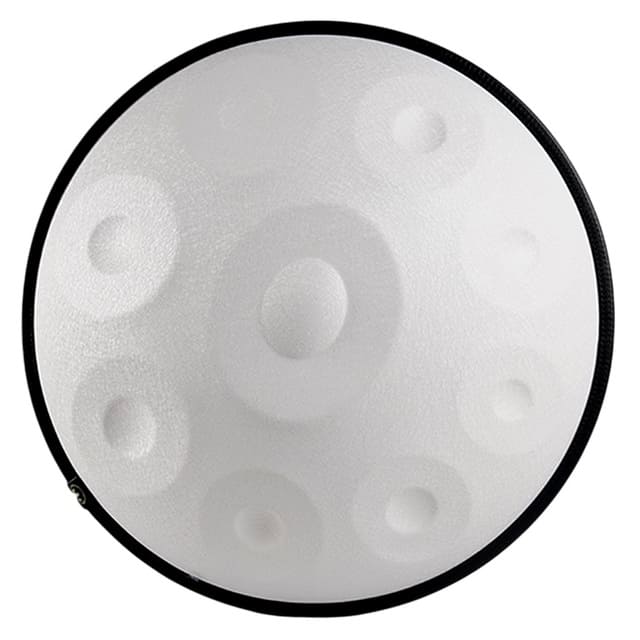Handpan 9 notes Blanc Erya Relief / 440 Hertz