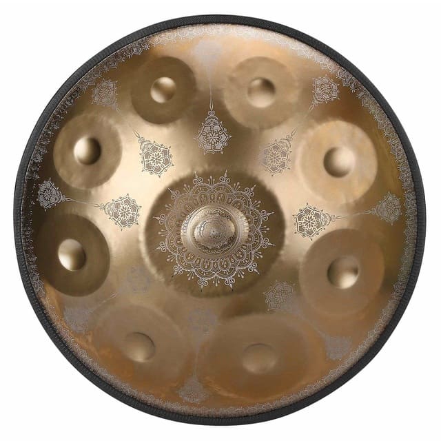 Handpan 9 notes Céleste Ambréa Doré / 9 Notes / 440 Hertz