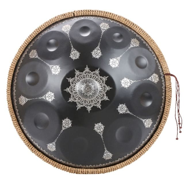 Handpan 9 notes Céleste Ambréa Noir / 10 Notes / 440 Hertz