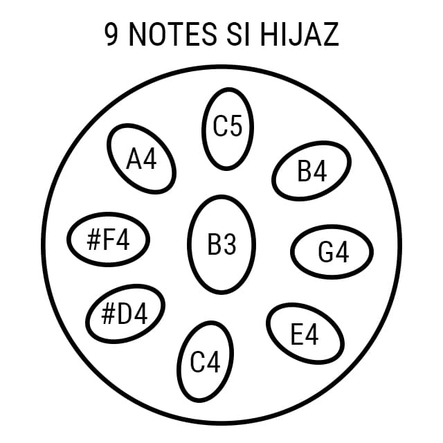 Handpan 9 notes Hijaz Horizon
