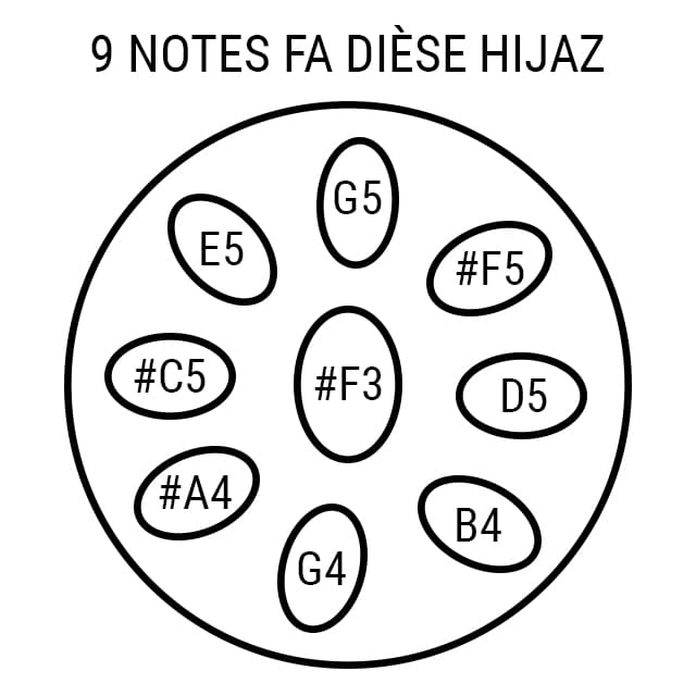 Handpan 9 notes Hijaz Horizon