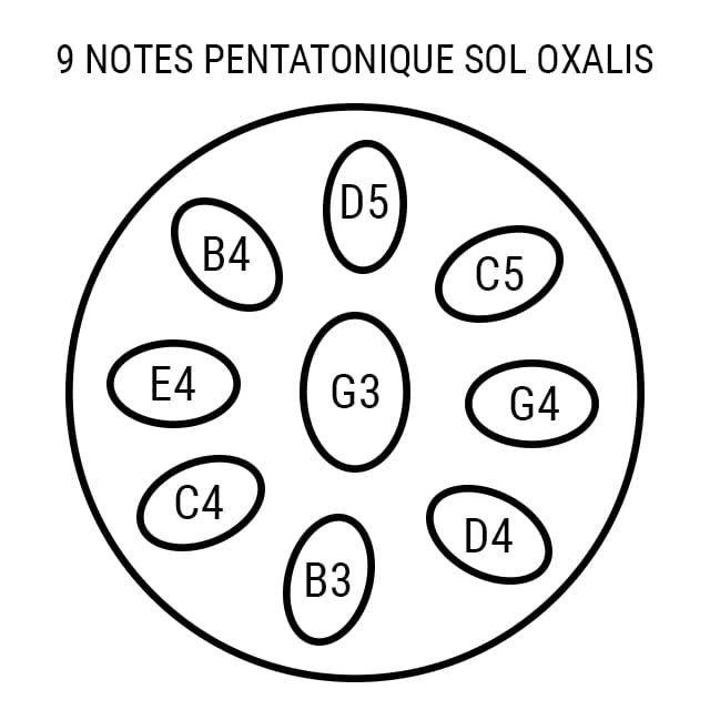 Handpan 9 notes Pentatonique Elysia
