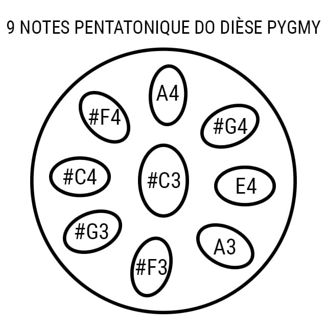 Handpan 9 notes Pentatonique Elysia