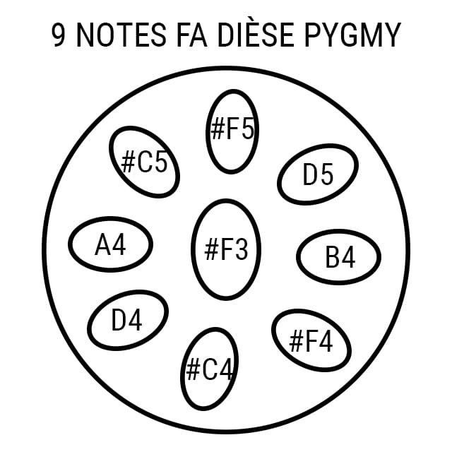 Handpan 9 notes Pygmy Serenis