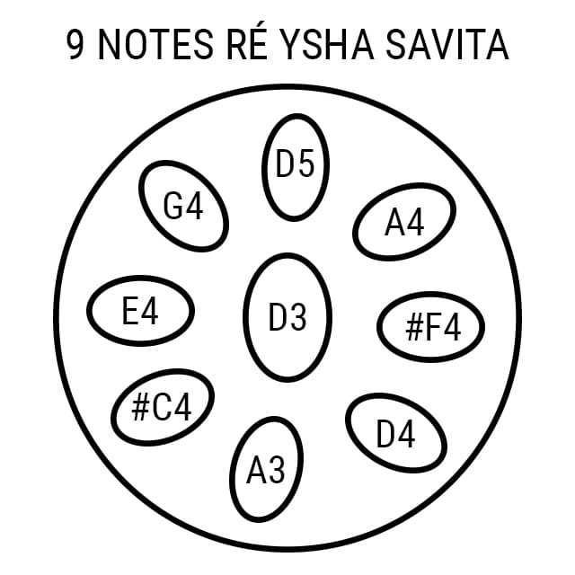 Handpan 9 notes Ysha Savita Harmonia